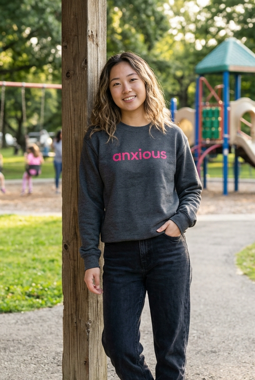 anxious. - pink & grey